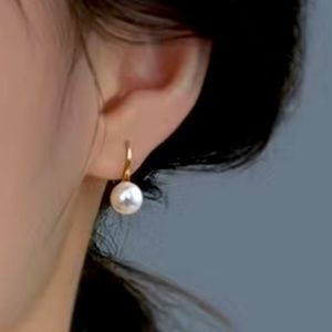 Gorgeous S925 14k GP Freshwater Pearl Earrings